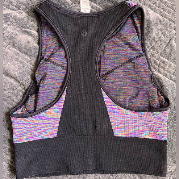 Lululemon Love Revealed Bra Black / Rainbow - Picture 8 of 9